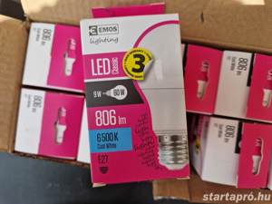 EMOS A60 E27 9W 806lm (ZQ5142) LED izzó 10 db. - kép 3