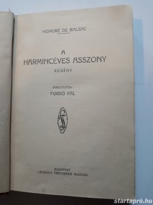 Honoré de Balzac A harmincéves asszony - kép 3