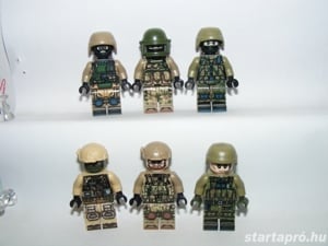 Lego Swat modern hadviselés Orosz + Ukrán kommandós katonák katona fegyver ÚJ - kép 5