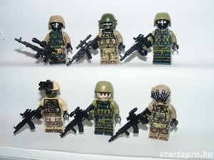 Lego Swat modern hadviselés Orosz + Ukrán kommandós katonák katona fegyver ÚJ - kép 8