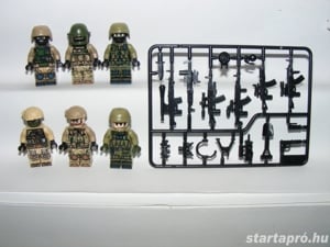 Lego Swat modern hadviselés Orosz + Ukrán kommandós katonák katona fegyver ÚJ - kép 4