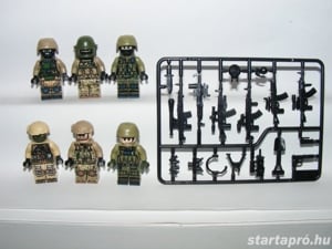 Lego Swat modern hadviselés Orosz + Ukrán kommandós katonák katona fegyver ÚJ - kép 3