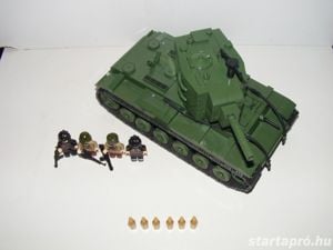 Lego 2. Világháborús Orosz KV-2 Szovjet Tank 1180db 13x25x16cm ÚJ - kép 5