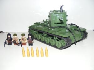 Lego 2. Világháborús Orosz KV-2 Szovjet Tank 1180db 13x25x16cm ÚJ - kép 4