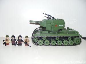 Lego 2. Világháborús Orosz KV-2 Szovjet Tank 1180db 13x25x16cm ÚJ - kép 3