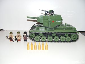 Lego 2. Világháborús Orosz KV-2 Szovjet Tank 1180db 13x25x16cm ÚJ - kép 2