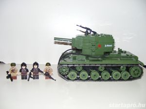 Lego 2. Világháborús Orosz KV-2 Szovjet Tank 1180db 13x25x16cm ÚJ - kép 12