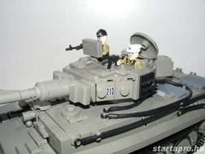 Lego 2. világháborús német Panzer VI Tiger Tigris tank 1776db +5 katona ÚJ - kép 13