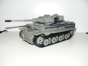 Lego 2. világháborús német Panzer VI Tiger Tigris tank 1776db +5 katona ÚJ - kép 4