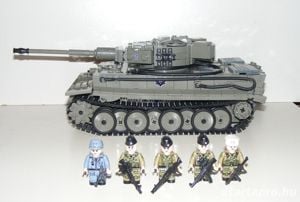 Lego 2. világháborús német Panzer VI Tiger Tigris tank 1776db +5 katona ÚJ - kép 1