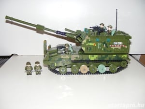 Lego modern hadviselés Type99 tank 155mm-es önjáró tarack tüzérségi harcjármű 1650db +5 katona ÚJ