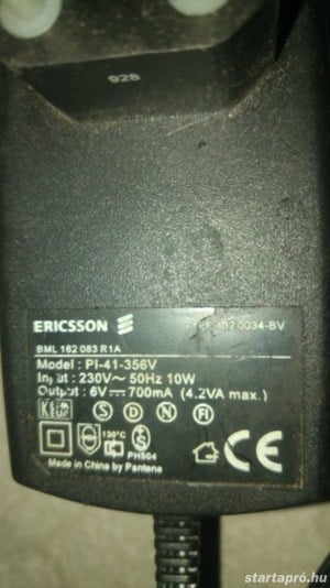 Ericson PI-41-356V 6V / 700mA adapter - kép 3