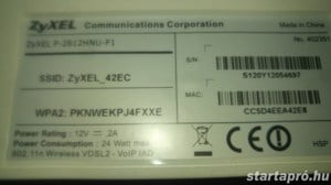 Zyxel P-2812Hnu-F1 DSL modem, Wifi-s, USB - kép 4