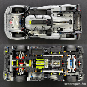 Lego komp. Technic 42156 Peugeot 9X8 24H Le Mans Hybrid Hypercar 1775db LEPIN ÚJ - kép 4