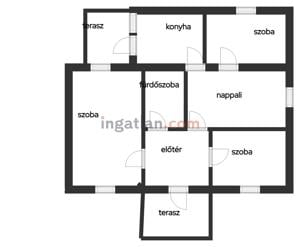 Szigethalom központjában  82 nm 3 szobás családi ház + üzlethelyiséggel 1094 nm telekkel eladó - kép 5