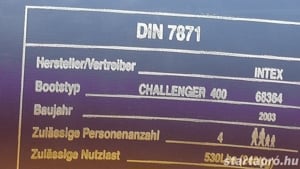 Challenger 400 nagy gumicsónaki eladó - kép 5