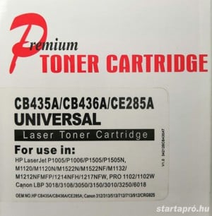 HP LaserJet, Canon LBP festékkazetta, toner. HP 285A   435A   436A BK. Új bontatlan csomagolásban - kép 2