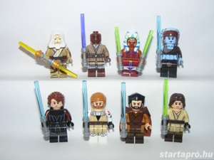 Lego Star Wars figurák Ayla Secura Mace Windu Dooku gróf Ahsoka Tano Qui-Gonn Jinn