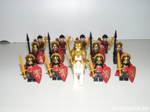 Lego Castle figurák Game of Thrones katonák Középkori Lannister Sereg fegyver 14db katona ÚJ - kép 7