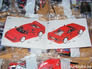 Lego komp. Technic Ferrari F40 F-40 4000db 1:8-as Supercar Lepin ÚJ - kép 6