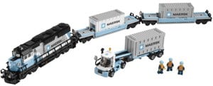 Lego komp. City 10219 Vonat Maersk 1240db vonat Lepin ÚJ