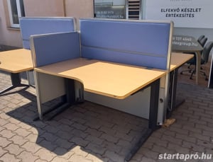 Steelcase íróasztal sziget, munkaállomás - 4 fős, használt irodabútor - kép 4