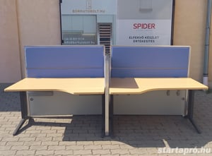 Steelcase íróasztal sziget, munkaállomás - 4 fős, használt irodabútor - kép 2