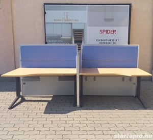 Steelcase íróasztal sziget, munkaállomás - 4 fős, használt irodabútor - kép 6