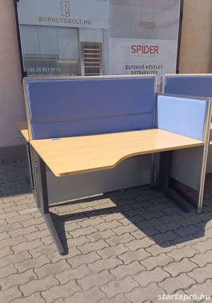 Steelcase íróasztal sziget, munkaállomás - 4 fős, használt irodabútor - kép 5