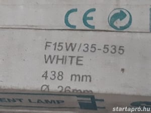 Sylvania white T8 F15W 35-535 fluorescent lamp fénycső 900Lm 44cm - kép 4