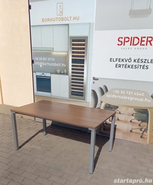 Steelcase íróasztal, számítógépasztal 140x82 cm, dió - használt - kép 3