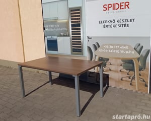 Steelcase íróasztal, számítógépasztal 140x82 cm, dió - használt - kép 4