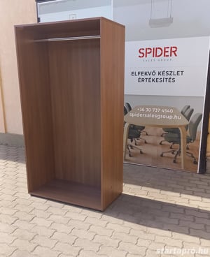 Steelcase gardróbszekrény, mélyebb kialakítás, dió - használt - kép 2