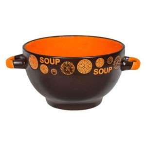 Leveses tál kerámia narancssárga - Soup 14 cm