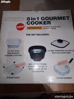 Delimano kerámia gourmet cooker 8 az 1-ben sütő - kép 2