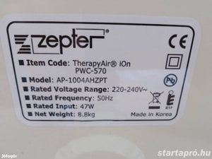 Zepter PWC-570 Therapyair légtisztító - kép 2