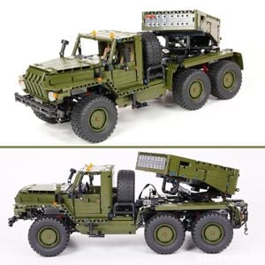 Lego SWAT Technic BM-21 Grad Katyusha Rakétaindító teherautó 2270db ÚJ - kép 4