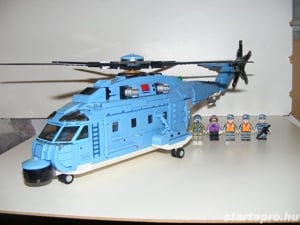 Lego SWAT Modern hadviselés Z-18 Harci csapatszállító Helikopter 910db ÚJ - kép 4