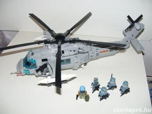 Lego SWAT Modern hadviselés Z-20 Harci támadó Helikopter 940db ÚJ - kép 11