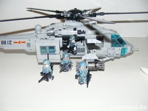 Lego SWAT Modern hadviselés Z-20 Harci támadó Helikopter 940db ÚJ - kép 13