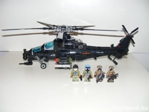 Lego SWAT Modern hadviselés Z-10 Harci támadó Helikopter 700db ÚJ - kép 2