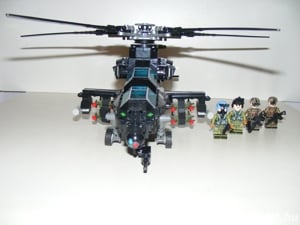 Lego SWAT Modern hadviselés Z-10 Harci támadó Helikopter 700db ÚJ - kép 6