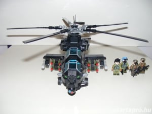 Lego SWAT Modern hadviselés Z-10 Harci támadó Helikopter 700db ÚJ - kép 5