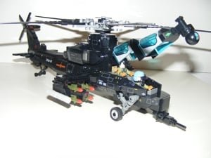 Lego SWAT Modern hadviselés Z-10 Harci támadó Helikopter 700db ÚJ - kép 12