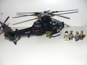 Lego SWAT Modern hadviselés Z-10 Harci támadó Helikopter 700db ÚJ - kép 11