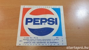 1986-os PEPSI üveg címke eladó gyűjtőnek - kép 2