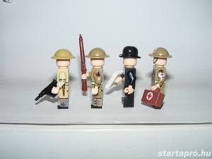 Lego 2. világháborús Angol GB katonák Churchill + Desert rats infantry division + medic ÚJ - kép 5