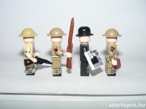 Lego 2. világháborús Angol GB katonák Churchill + Desert rats infantry division + medic ÚJ - kép 4