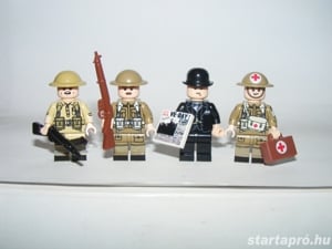 Lego 2. világháborús Angol GB katonák Churchill + Desert rats infantry division + medic ÚJ - kép 2