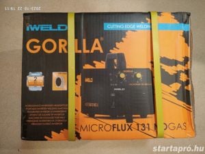 Iweld Gorilla Microflux 131 Nogas inverteres porbeles fogyóelektródás hegesztőgép új, 2 év garancia - kép 9